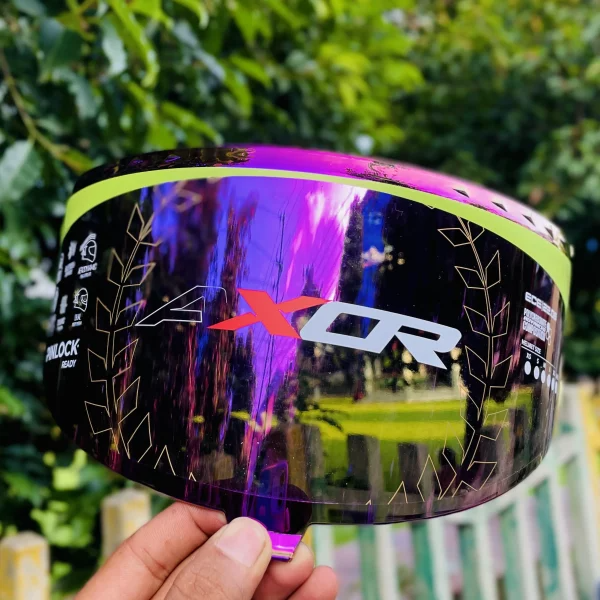 Axor Premium Brutale Helmet Visor – Iridium Red Mirror, UV-Resistant, Scratch-Protected OEM Fit