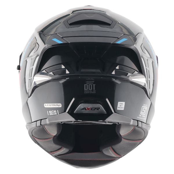 Axor Premium Brutale Kryptic Dual Spoiler Helmet - Black Blue