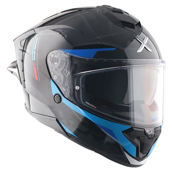 Axor Premium Brutale Kryptic Dual Spoiler Helmet - Black Blue