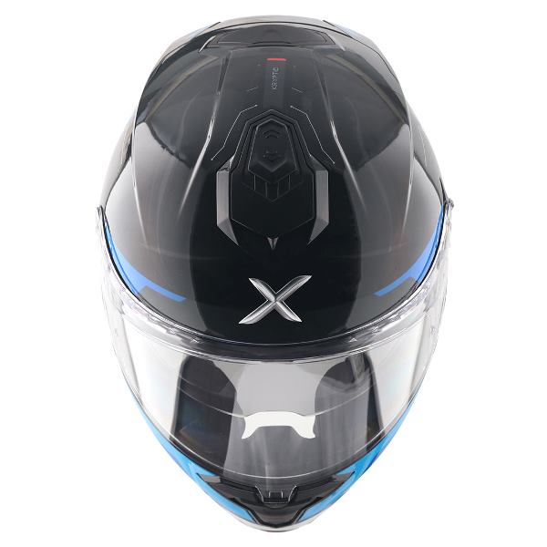 Axor Premium Brutale Kryptic Dual Spoiler Helmet - Black Blue