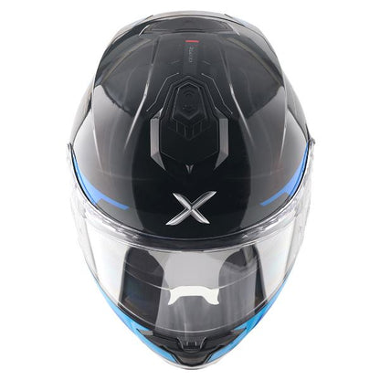 Axor Premium Brutale Kryptic Dual Spoiler Helmet - Black Blue