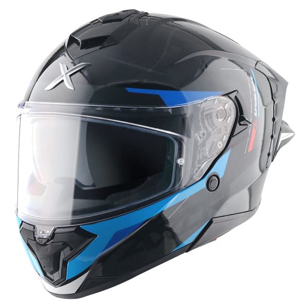 Axor Premium Brutale Kryptic Dual Spoiler Helmet - Black Blue