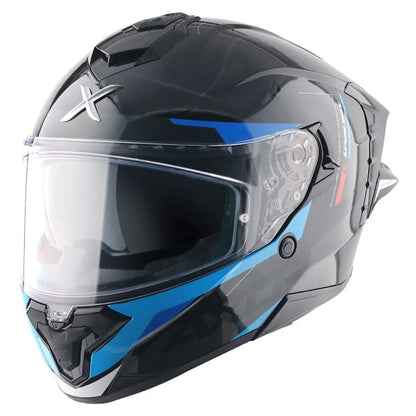 Axor Premium Brutale Kryptic Dual Spoiler Helmet - Black Blue