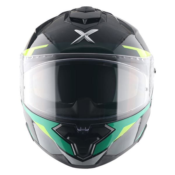 Axor Premium Brutale Kryptic Dual Spoiler Helmet - Black Green