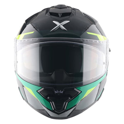 Axor Premium Brutale Kryptic Dual Spoiler Helmet - Black Green