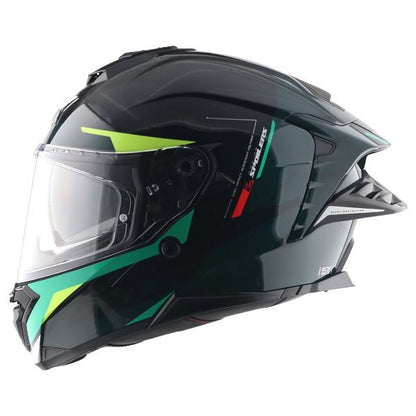 Axor Premium Brutale Kryptic Dual Spoiler Helmet - Black Green