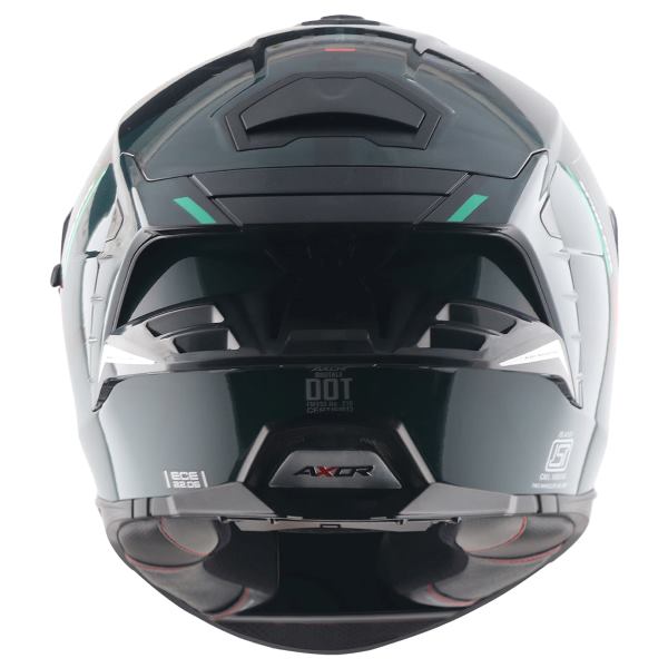 Axor Premium Brutale Kryptic Dual Spoiler Helmet - Black Green
