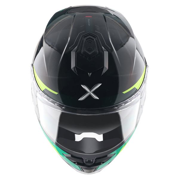 Axor Premium Brutale Kryptic Dual Spoiler Helmet - Black Green