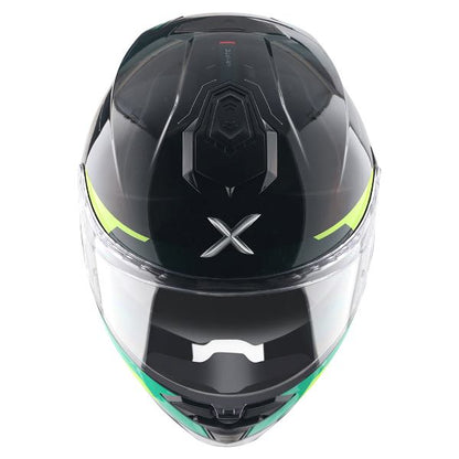 Axor Premium Brutale Kryptic Dual Spoiler Helmet - Black Green