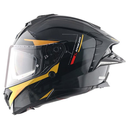 Axor Premium Brutale Kryptic Dual Spoiler Helmet - Black Yellow