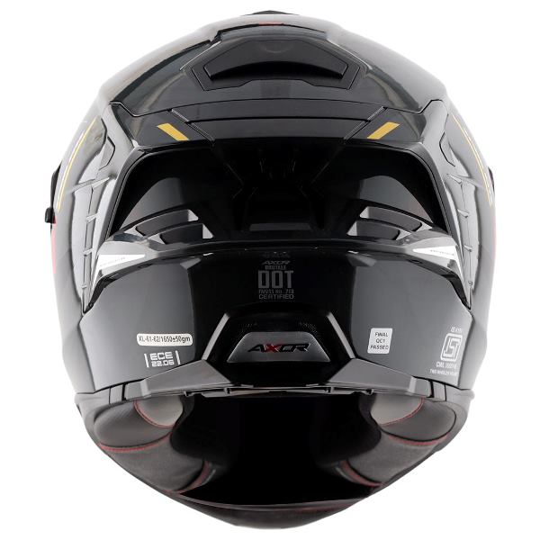 Axor Premium Brutale Kryptic Dual Spoiler Helmet - Black Yellow