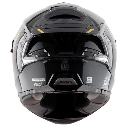 Axor Premium Brutale Kryptic Dual Spoiler Helmet - Black Yellow