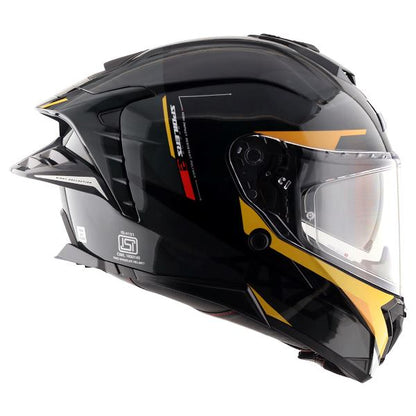 Axor Premium Brutale Kryptic Dual Spoiler Helmet - Black Yellow