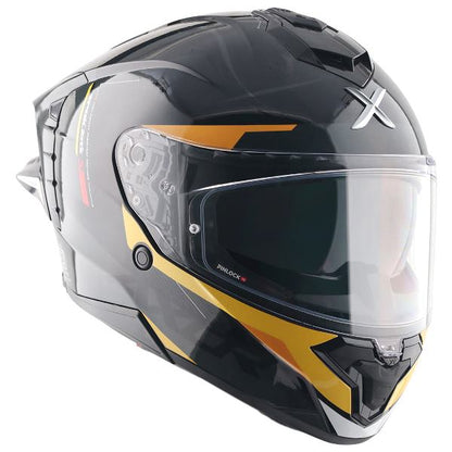 Axor Premium Brutale Kryptic Dual Spoiler Helmet - Black Yellow