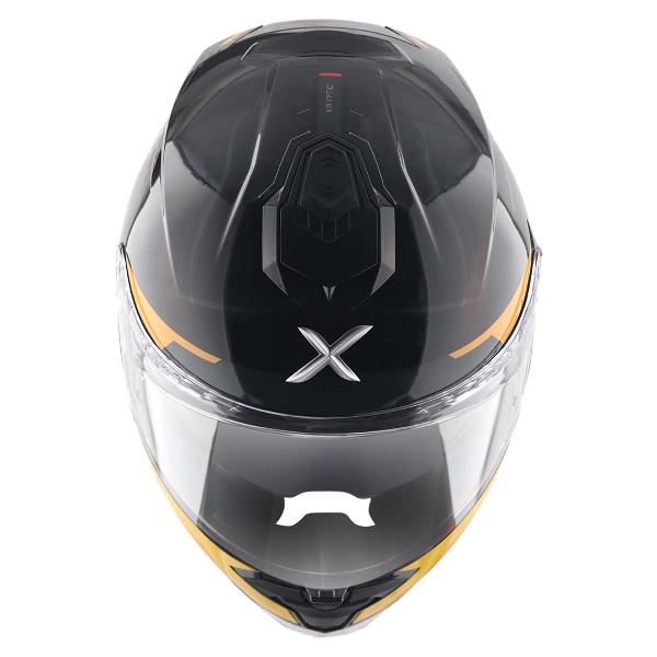 Axor Premium Brutale Kryptic Dual Spoiler Helmet - Black Yellow