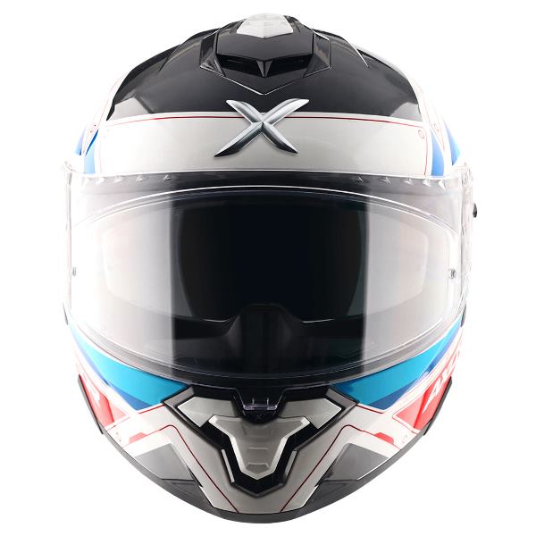 Axor Premium Brutale Ryden Dual Spoiler Helmet - White Red