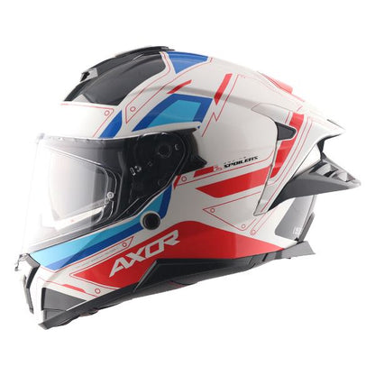 Axor Premium Brutale Ryden Dual Spoiler Helmet - White Red