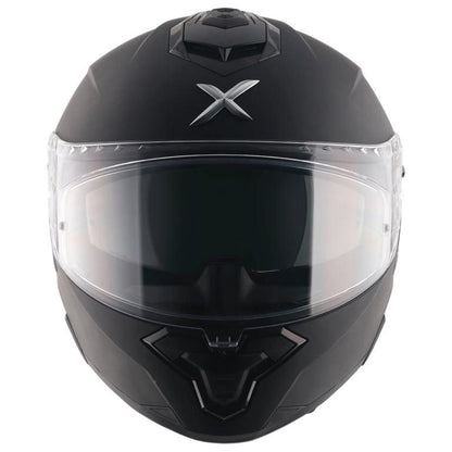 Axor Premium Brutale Solid Colors Dual Spoiler Helmet - Dull Black