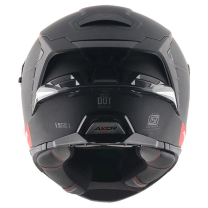 Axor Premium Brutale Solid Colors Dual Spoiler Helmet - Dull Black