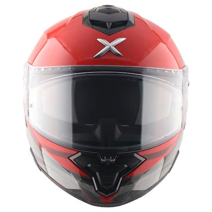 Axor Premium Brutale Surges Dual Spoiler Helmet - Red Grey