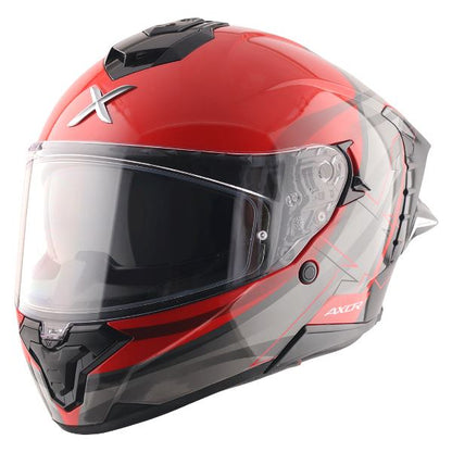Axor Premium Brutale Surges Dual Spoiler Helmet - Red Grey