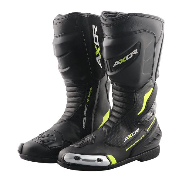 Axor-Racer Tec Riding Boots (Black Neon-Green)