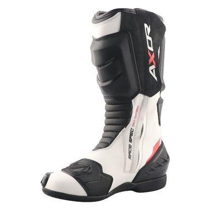 Axor-Racer Tec Riding Boots (Black White-Red)