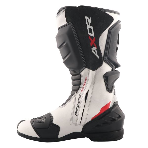 Axor-Racer Tec Riding Boots (Black White-Red)