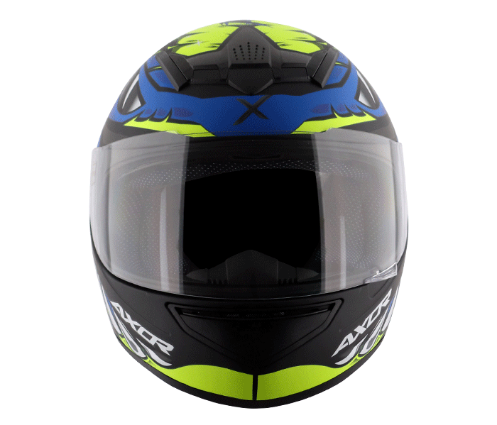 Axor Rage Python Dull Black Blue Helmet