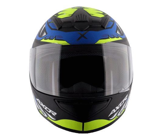 Axor Rage Python Dull Black Blue Helmet