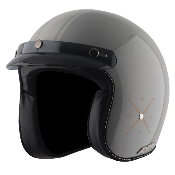 Axor Retro Jet Euro Globe Helmet - Cool Grey