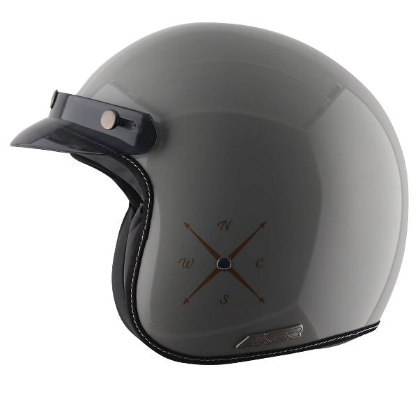 Axor Retro Jet Euro Globe Helmet - Cool Grey
