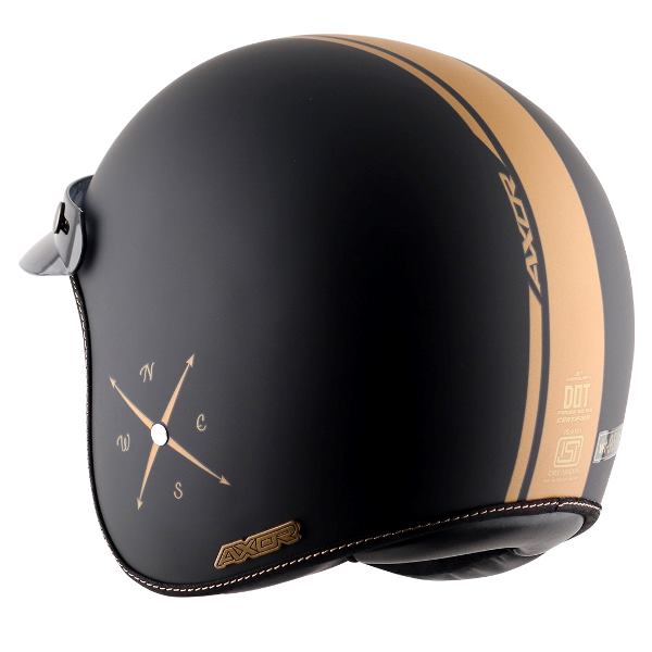 Axor Retro Jet Euro Globe Helmet - Dull Black