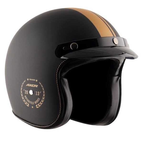 Axor Retro Jet Euro Globe Helmet - Dull Black