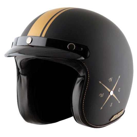 Axor Retro Jet Euro Globe Helmet - Dull Black