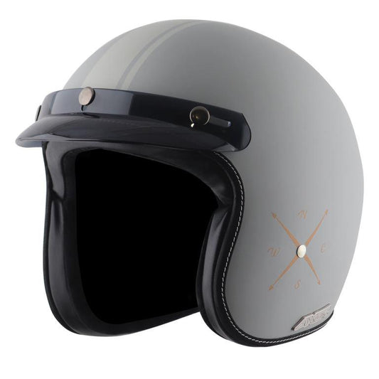 Axor Retro Jet Euro Globe Helmet - Dull Cool Grey