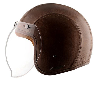 Axor Retro Jet Leather Helmet - Poison-coco Brown
