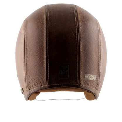 Axor Retro Jet Leather Helmet - Poison-coco Brown