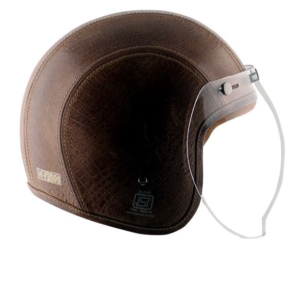 Axor Retro Jet Leather Helmet - Poison-coco Brown