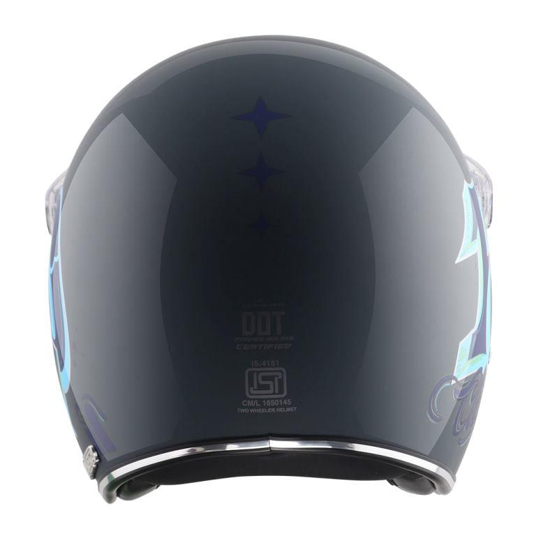 Axor Retro Jet Sportz C13 Helmet - Slate Blue