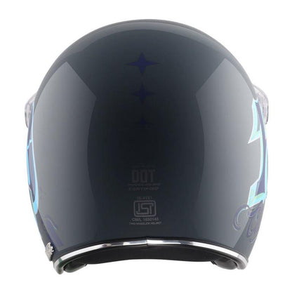 Axor Retro Jet Sportz C13 Helmet - Slate Blue