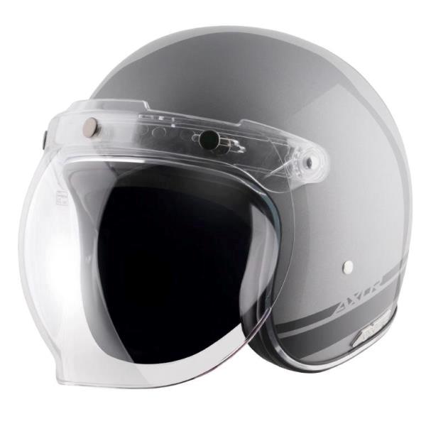 Axor Retro Jet Sportz S13 Helmet - Athena Grey Black