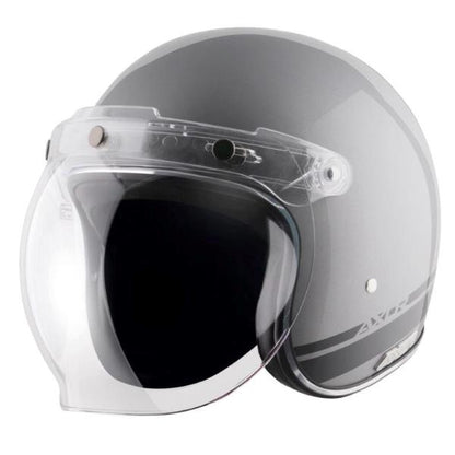 Axor Retro Jet Sportz S13 Helmet - Athena Grey Black
