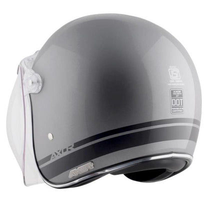 Axor Retro Jet Sportz S13 Helmet - Athena Grey Black