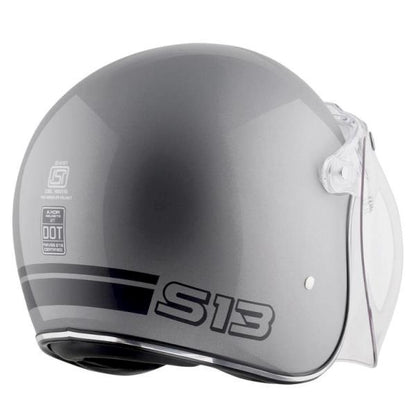 Axor Retro Jet Sportz S13 Helmet - Athena Grey Black
