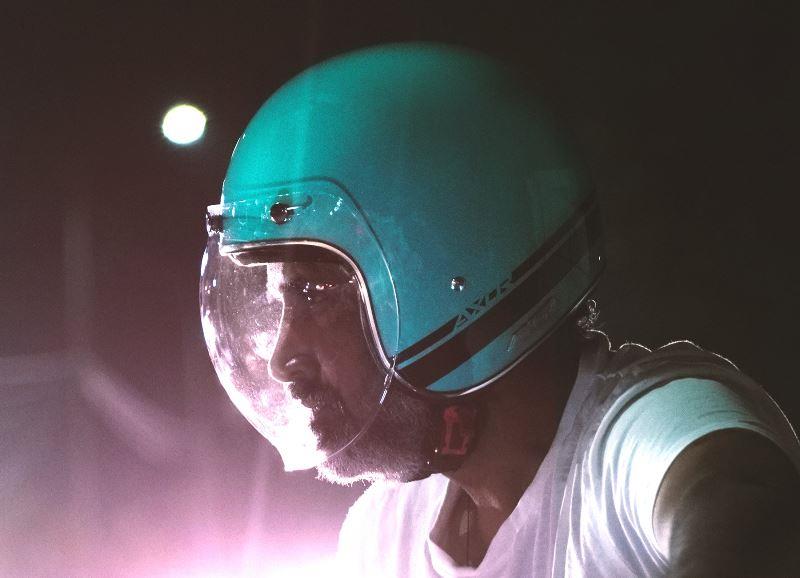 Axor Retro Jet Sportz S13 Helmet - Blue Black