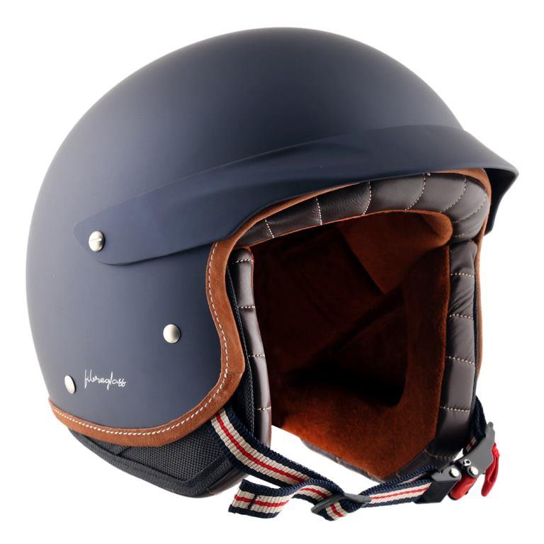 Axor Retro Jet West Helmet with Peak - Deep Blue