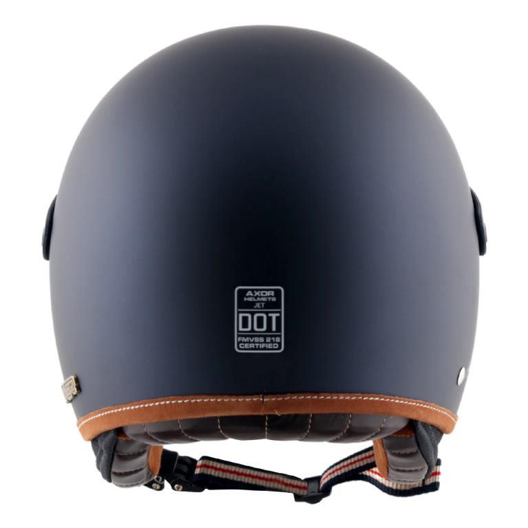 Axor Retro Jet West Helmet with Peak - Deep Blue