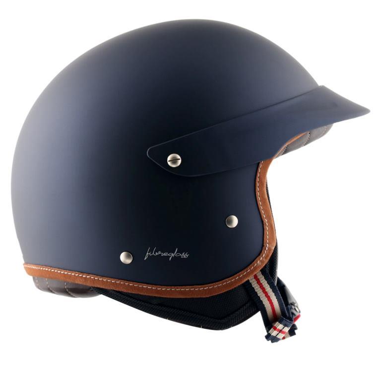 Axor Retro Jet West Helmet with Peak - Deep Blue