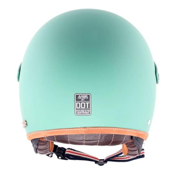 Axor Retro Jet West Helmet with Peak - Dull Aqua Green